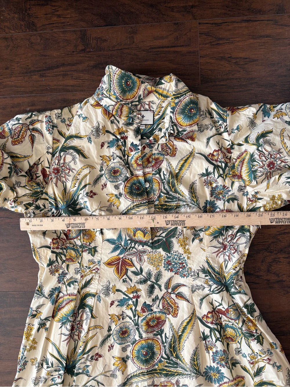 Tuckernuck Beige floral maxi dress size XXL - Picture 5 of 5